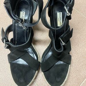 Balenciaga espadrille platform sandal